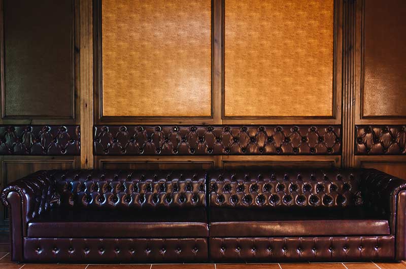AJ Cook and Son Contract Commercial Upholstery Deep Button Leather Chesterfield AJ Cook and Son Contract Commercial Upholstery Deep Button Leather Chesterfield